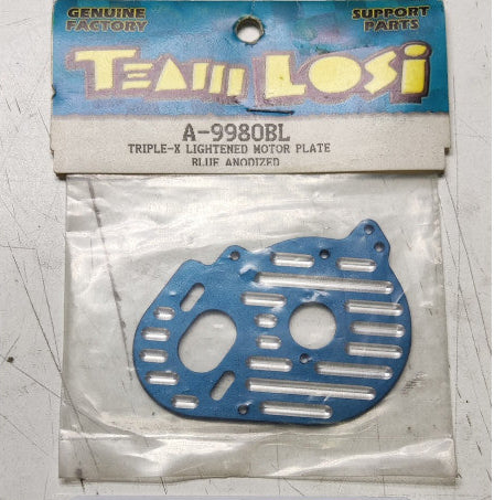 XXX Lightened Motor Plate Anodized Bleu