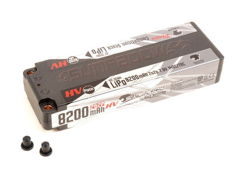 LiPo 8200mAh 7.6V LiHV 2S2P 140C Stick Platin
