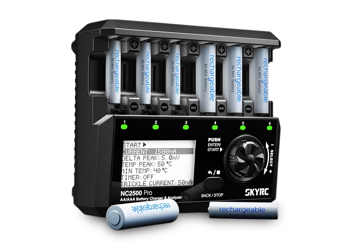 SkyRC NC2500 Pro for AA/AAA NimH/NiCd Battery Charger & Analyzer