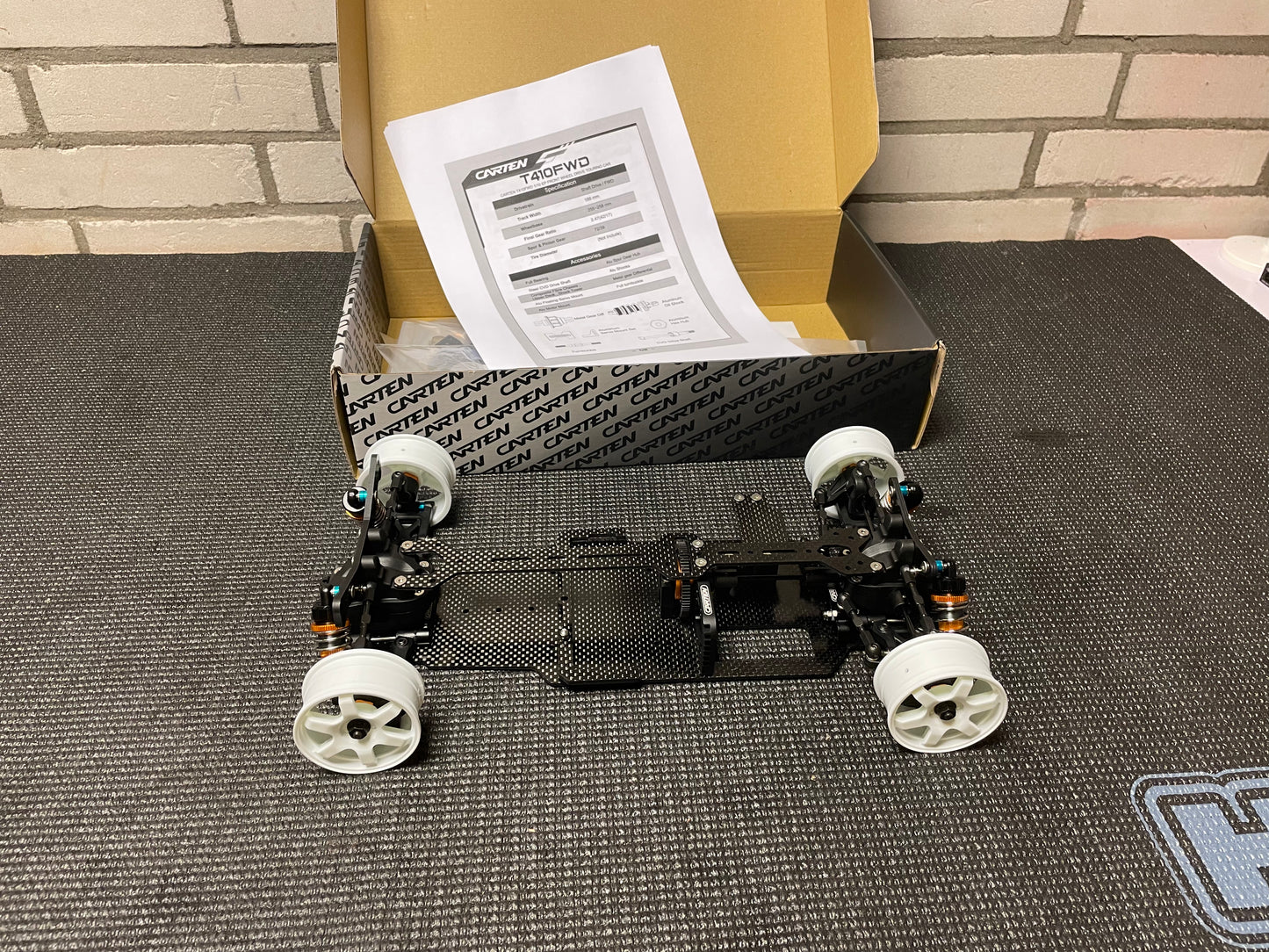 Carten RC T410 FWD 1/10 New Combi Pack with PowerHD