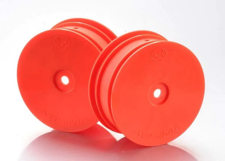 ABSIMA 1/10 Off Road 4WD Racing Front Rims 12mm Orange (2)