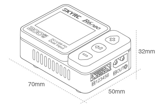 B6neo Smart Charger (Red + Bleu)