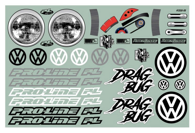 Volkswagen® Drag Bug 1:10 Clear Body