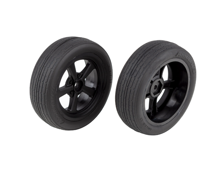 DR10 Front Wheels and Drag Tires, mounted