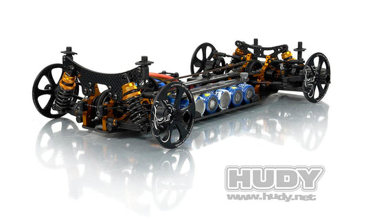 Alu Set-up Wheel for 1/10 Touring Rubber Tires (4)