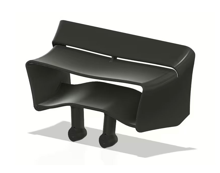 F1 High Downforce Rear Wing by Ehrbar Engineering - Black
