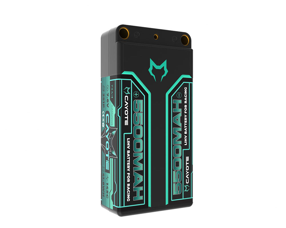 Racing Shorty 5500mAh 7.6V 2S 145C HV LiPo (5mm, 203g)
