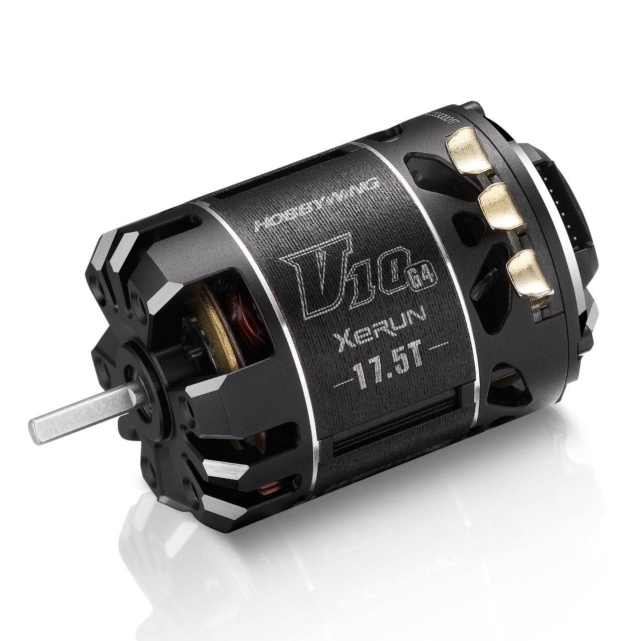 XeRun V10 Brushless Motor G4R (2-3S) 17.5T Sensored 1:10
