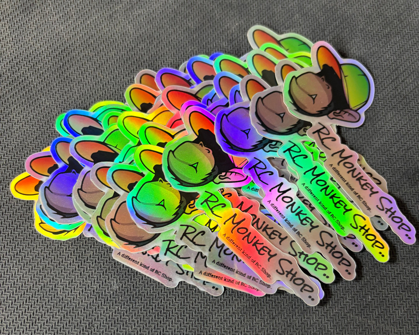 RC Monkey Chroom Glim Sticker 80x40mm
