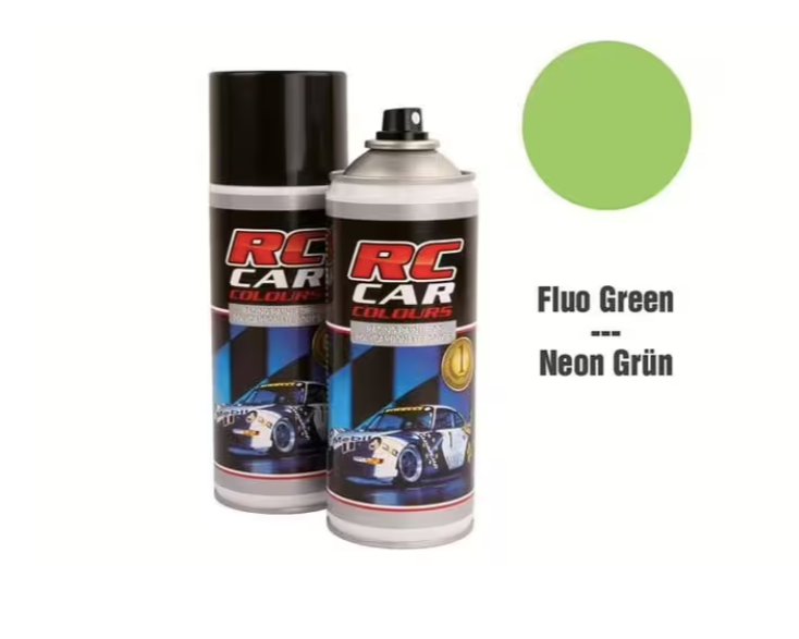 RC Car Colours Lexan Spray 150ml - Fluo Green
