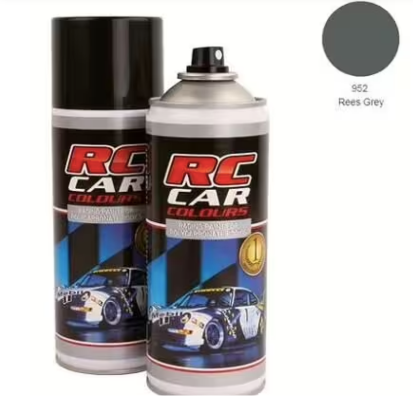 RC Car Colours Lexan Spray 150ml - Rees Grey