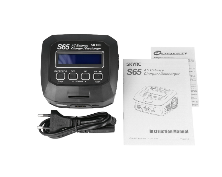 S65 AC LiPo 2-4s 6A 65W Discharger 2A 10W