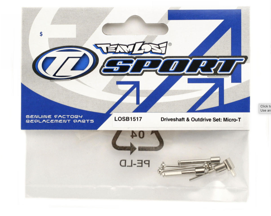 Driveshaft & Outdrive Set (Micro-T)