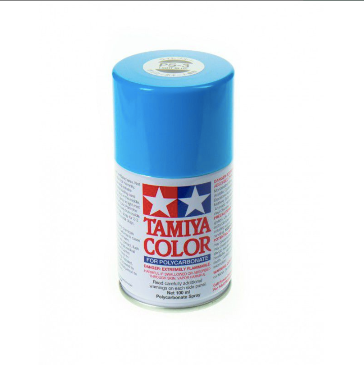 Spray Paint Can - PS-3 Light Blue for Polycarbonate Bodies (100ml)