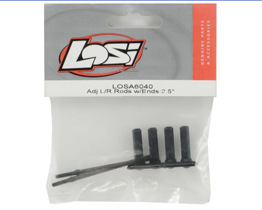 Adjustable Thearded L/R Rod Set W/Ends 2.5"