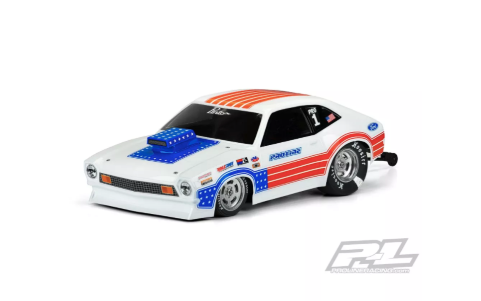 1/10 1972 Ford Pinto Clear Body (11.25" Wheelbase): Buggy Drag Car
