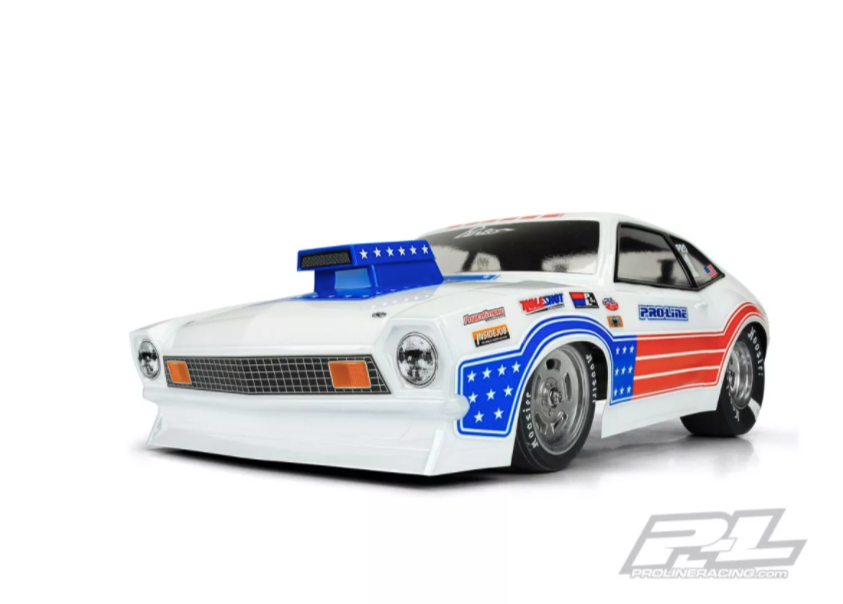 1/10 1972 Ford Pinto Clear Body (11.25" Wheelbase): Buggy Drag Car