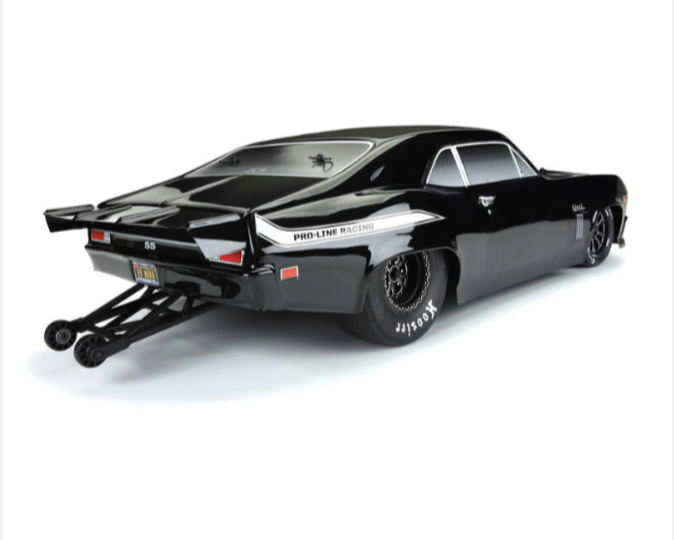 1/10 1969 Chevrolet Nova Tough-Color Black Drag Body