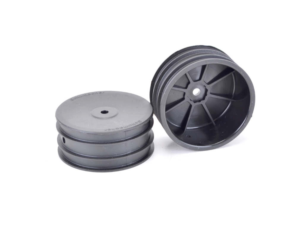 Wheel; Hex Front - Black - 4wd (2)