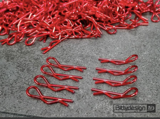 Body Clips Kit 8pcs Red