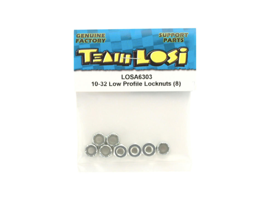 10-32 Nylon Locking Nuts (Nylon & Steel)