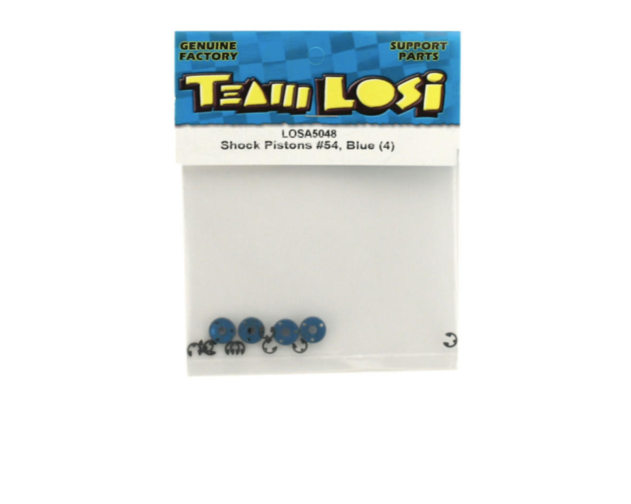 Teflon Shock Pistons #54 Blue
