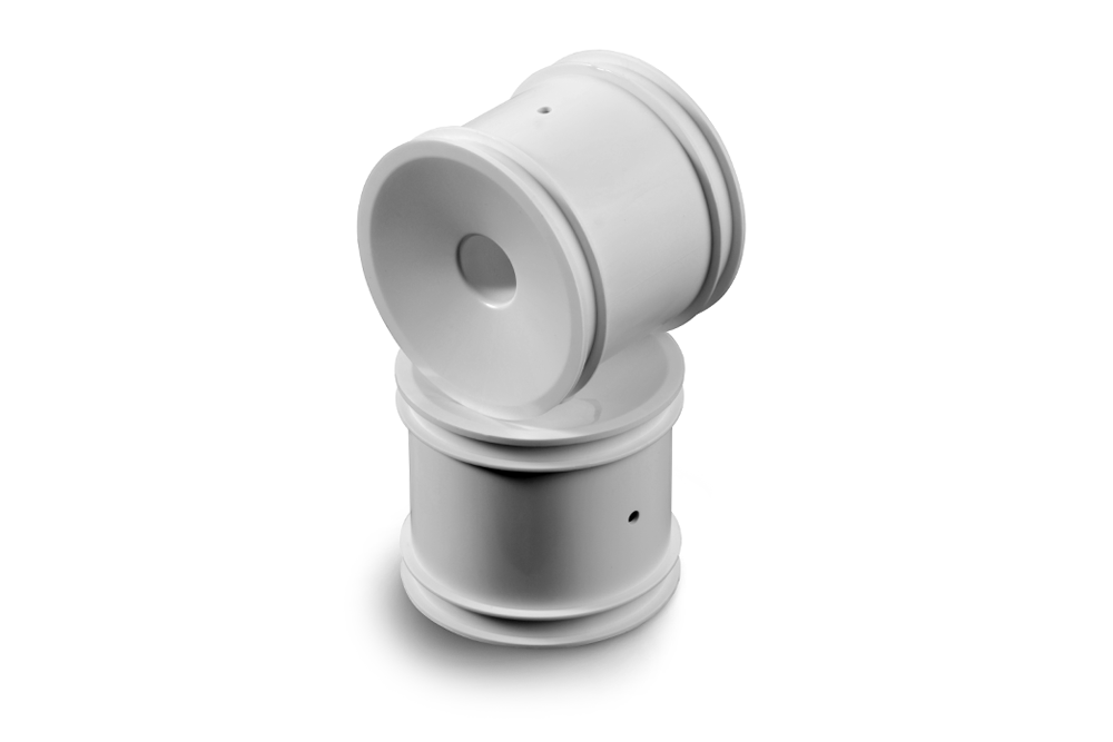 Stadium Truck 1/10 Wheel Aerodisk with 12mm Hex - White (2)