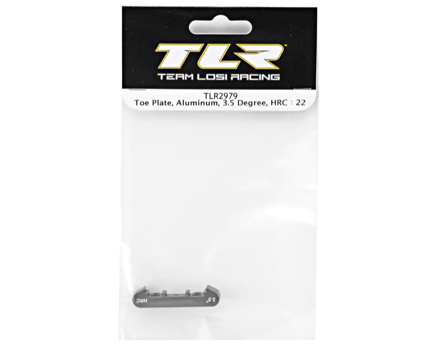 Aluminum 3.5° High Roll Center Toe Plate (TLR 22)