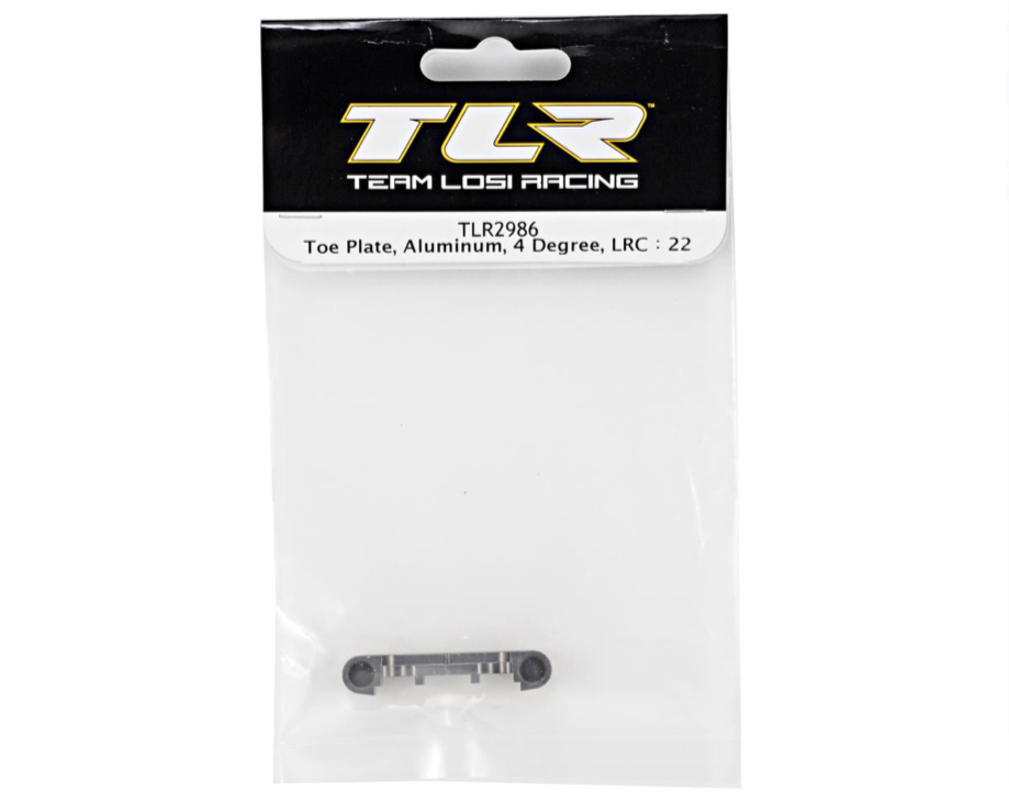 Aluminum 4° Low Roll Center Toe Plate (TLR 22)