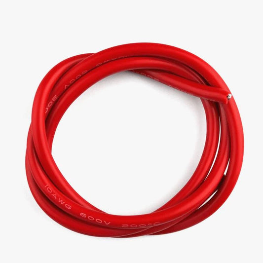 10GA SILICONE WIRE (RED 1 METER)