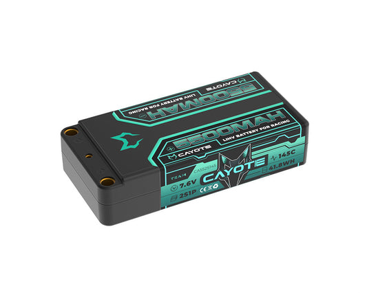 Racing Shorty 5500mAh 7.6V 2S 145C HV LiPo (5mm, 203g)