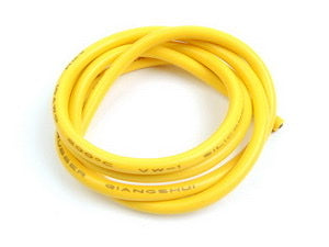 12GA SILICONE WIRE (YELLOW 0.5 METER)