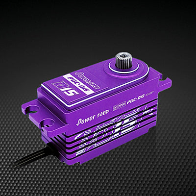 D15 Low Profile DRIFT Programmable (0.085s/18.0kg/8.4V) Coreless Servo (Purple)