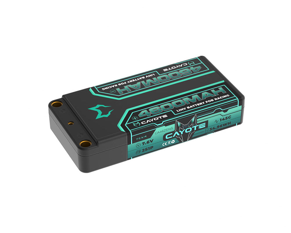 Racing Shorty 4600mAh 7.6V 2S 145C HV LiPo (5mm, 163g)