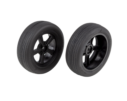 DR10 Front Wheels and Drag Tires, mounted