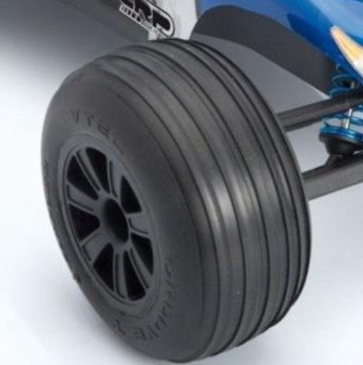 VTEC Groove 2WD pre-glued tyre front - 1/10 Truggy J-Compound