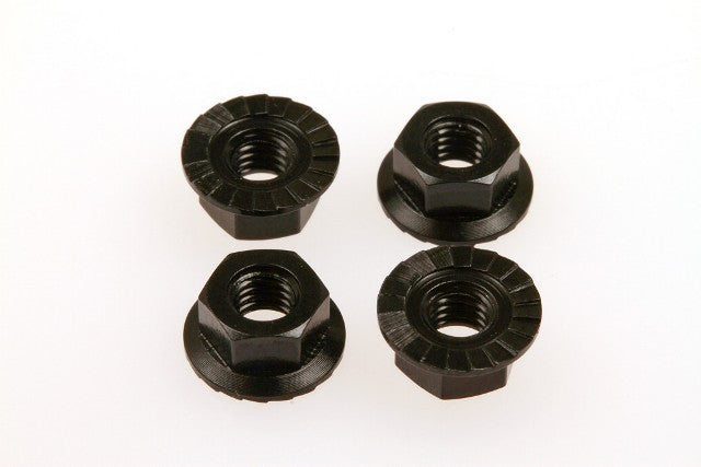 4mm Alloy Serrated Wheel Nut (Black·4pcs)