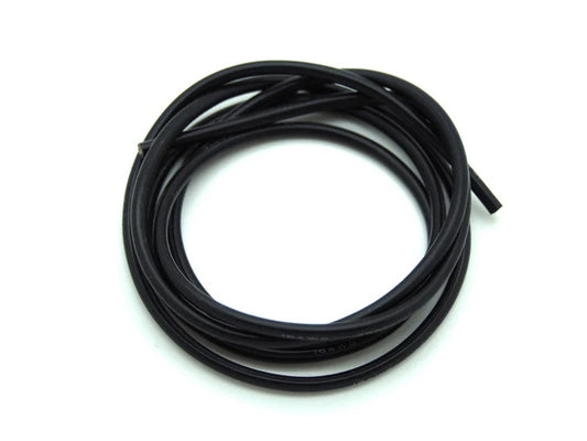 14GA SILICONE WIRE (BLACK 0.5 METER)