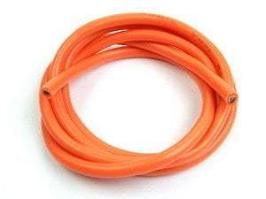 12GA SILICONE WIRE (ORANGE 0.5 METER)