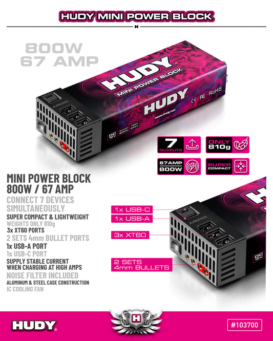 Mini Power Block 800W / 67 AMP