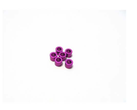 3mm Alloy Spacer Set (2.5mm) [Purple]