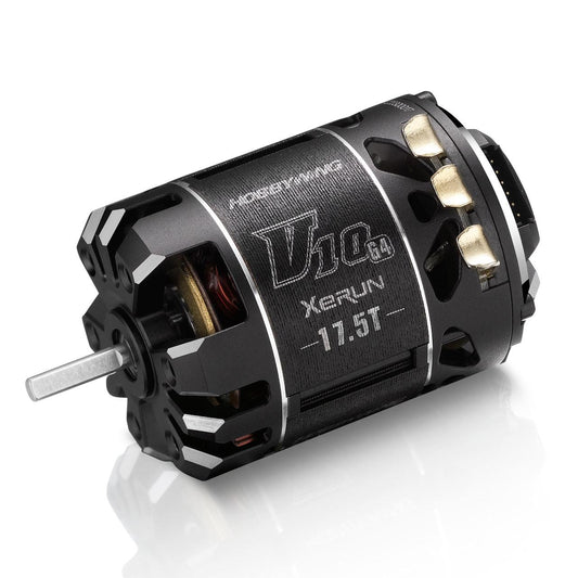 XeRun V10 Brushless Motor G4R (2-3S) 17.5T Sensored  1:10