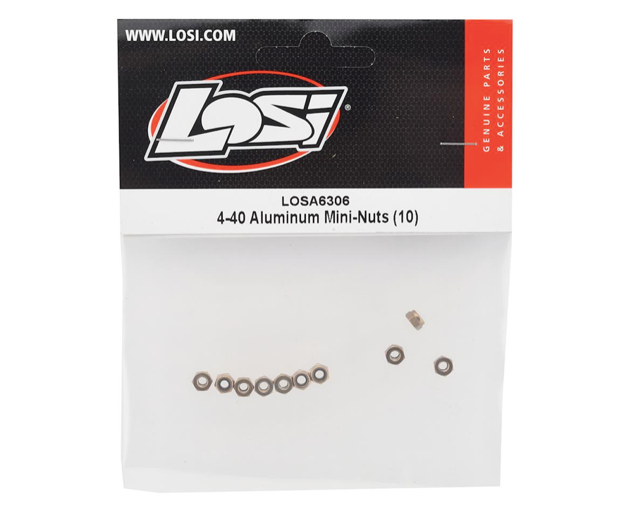 4-40 Aluminum Mini Nuts (10)
