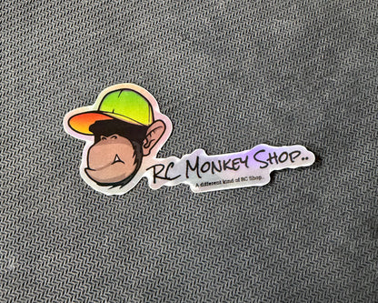 RC Monkey Chroom Glim Sticker  80x40mm
