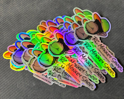 RC Monkey Chroom Glim Sticker  80x40mm