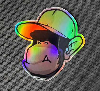 RC Monkey Chroom Glim Sticker  80x80mm