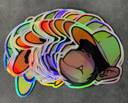 RC Monkey Chroom Glim Sticker  80x80mm