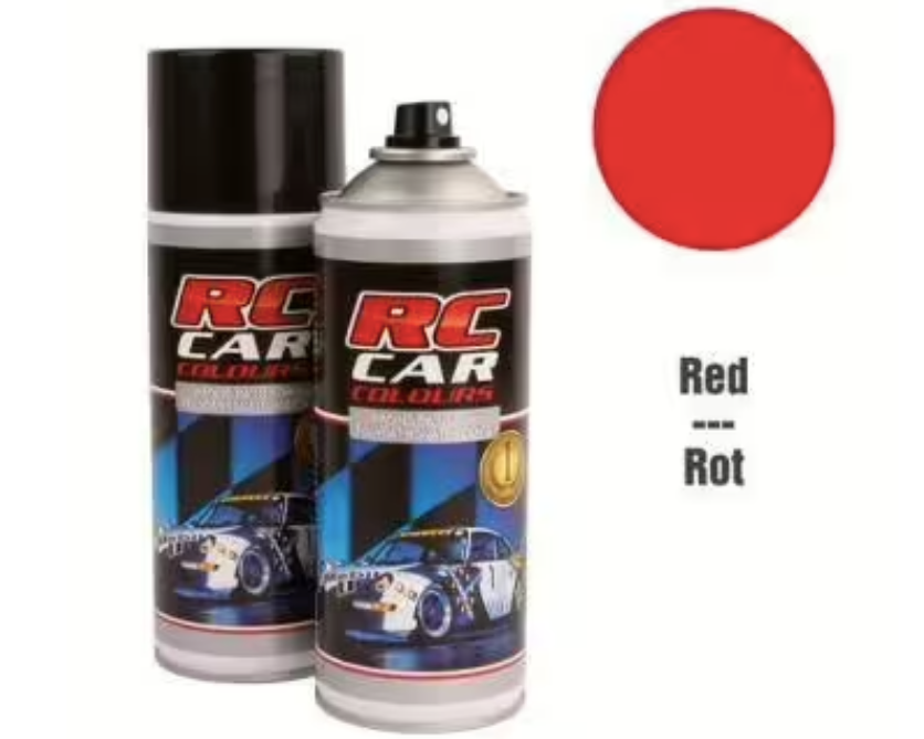 RC Car Colours Lexan Spray 150ml - Red