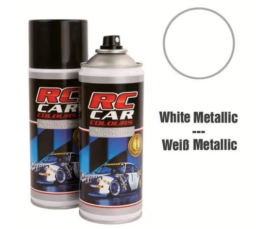 RC Car Colours Lexan Spray 150ml - Metallic White