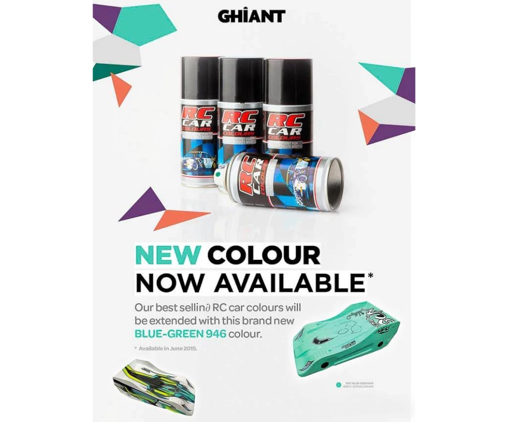 RC Car Colours Lexan Spray 150ml – Bleu / Green